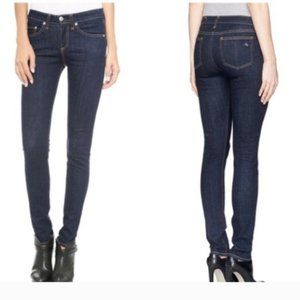 RAG & BONE Skinny Dark Wash Heritage Mid Rise Jeans Size 25